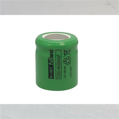 FULLWAT - NH300AAJF. Ni-MH cylindrical rechargeable battery. Industrial range. 1/3AA model . 1,2Vdc / 0,300Ah