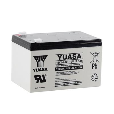 YUASA - REC14-12. Batería recargable de Plomo ácido de tecnología AGM. Serie REC. 12Vdc / 14Ah de uso cíclico