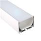 FULLWAT - ECOXG-50S-2-BL. Aluminum profile  for surface mounting. White. "U" shape. 2000mm length - IP40
