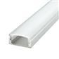 FULLWAT - ECOXM-7S-2D. Aluminum profile  for surface mounting. Anodized.  2000mm length - IP40