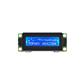 TOPWAY - LMB162XFW. Afficheur LCD alphanumérique. Transmissive type STN-Blue et 2 x 16 caractères. Voltage d'alimentation 5Vdc. Fond Bleu / Caractère Blanc
