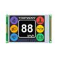 TOPWAY - LMT028DHHFWL-NBN. Color TFT chart LCD display. Transmissive with TFT and resolution 320 x 240mm. 5Vdc supply voltage. White background / RGB color character.