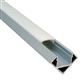 FULLWAT - TECOX-45-2D. Aluminum profile  for surface mounting. Anodized. Corner shape. 2000mm length - IP40
