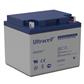 ULTRACELL - UL40-12. Batterie rechargeable au Plomb-acide technologie AGM-VRLA. Série UL. 12Vdc / 40Ah Application stationnaire